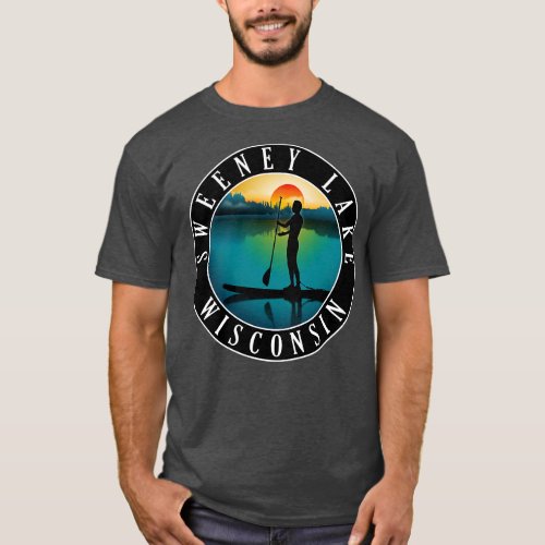 Sweeney Lake Wisconsin Paddleboarding T_Shirt