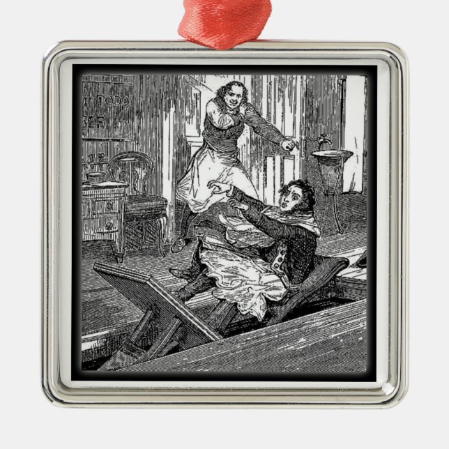 Sweeney Todd-Barbers Chair-Penny Dreadful Metal Ornament (Front)