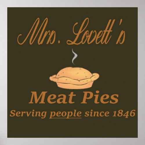 Sweeney Todd  Mrs Lovetts Meat Pies Poster