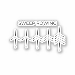 Sweep Rowing Boat types Sticker