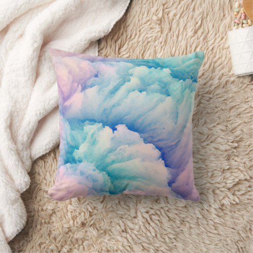 Sweeping Clouds Throw Pillow