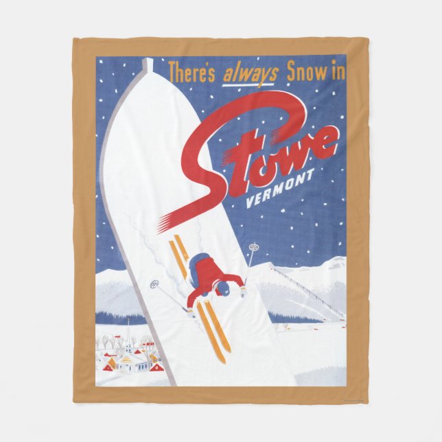 Sweeping S - There's Always Snow Promo Poster Fleece Blanket (Front)