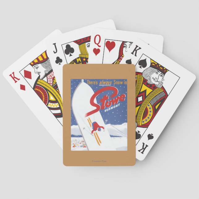 Sweeping S - There's Always Snow Promo Poster Poker Cards (Back)