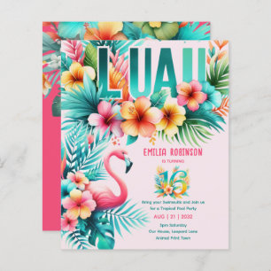 Sweet16 Tropical Luau Pool Party Girl's Birthday