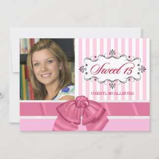 Sweet 15 Birthday Party Invitations with Photo