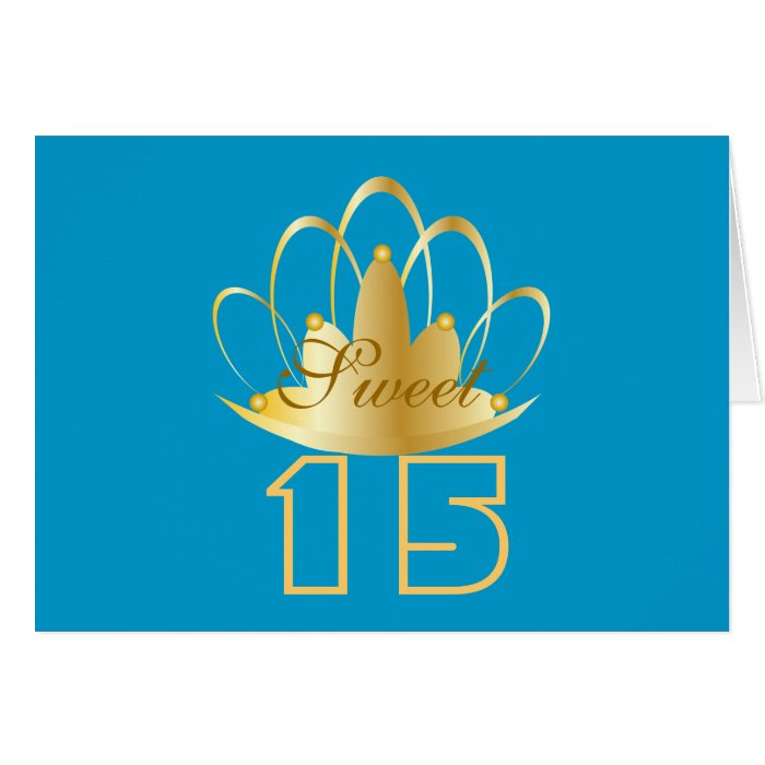 Sweet 15 Customize Customize Greeting Card