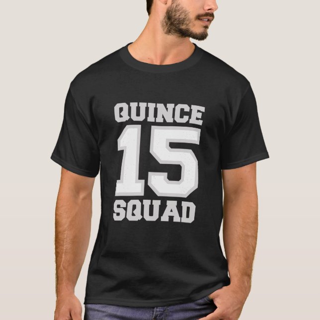Sweet 15 Mexican Birthday Party Quinceanera Quince T-Shirt (Front)