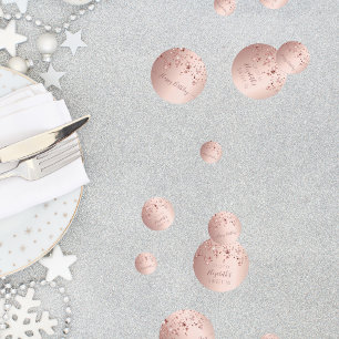 Sweet 16 16th birthday rose gold pink stars glam confetti