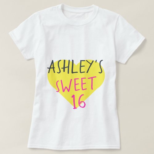 Sweet 16 16th Birthday T_Shirt