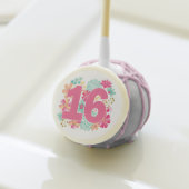 Sweet 16 16th Girls Birthday CAKE POPS (Front Insitu)