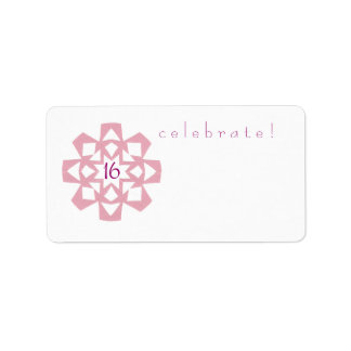 Sweet 16 address label