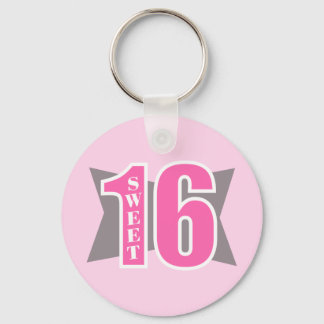 Sweet 16 (Art Deco) Keychain
