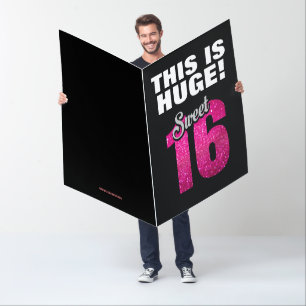 SWEET 16 BIGGEST BIRTHDAY BIG HUGE Greeting card