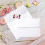 Sweet 16 birthday burgundy floral geometric gold envelope liner