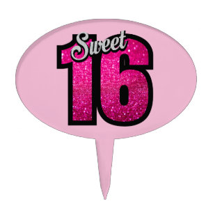 SWEET 16 BIRTHDAY CAKE TOPPER