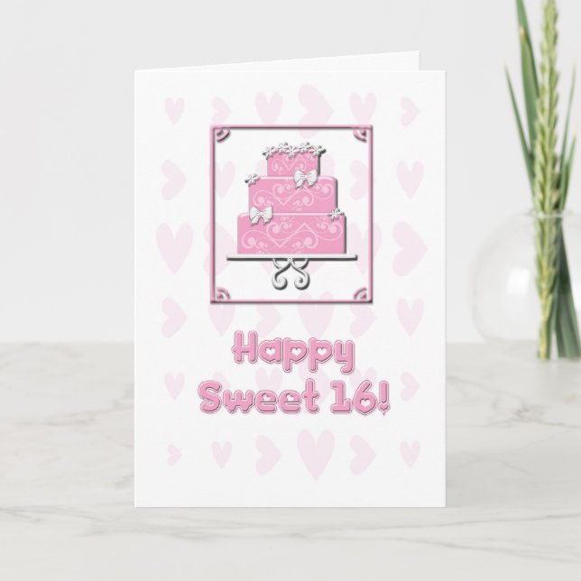 Sweet 16 Birthday Card (Front)