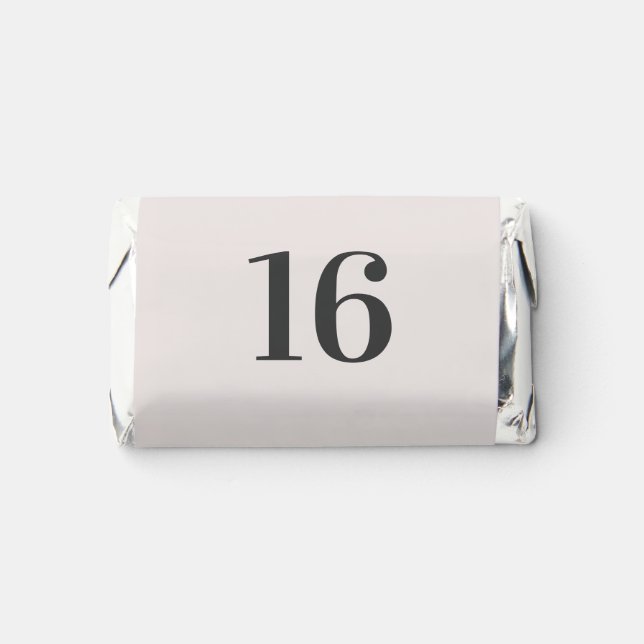 Sweet 16 Birthday Celebration Party Treat  Hershey's Miniatures (Front)