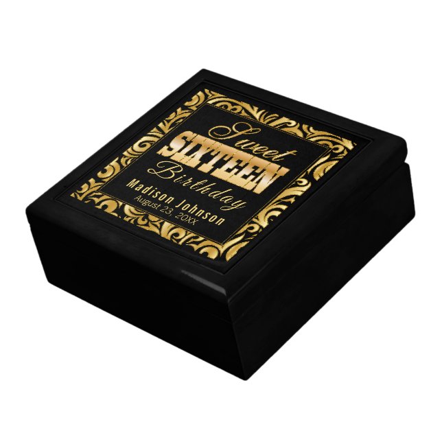 Sweet 16 Birthday Gift Box (Side)