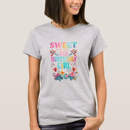 Sweet 16 Birthday Girl T-Shirt