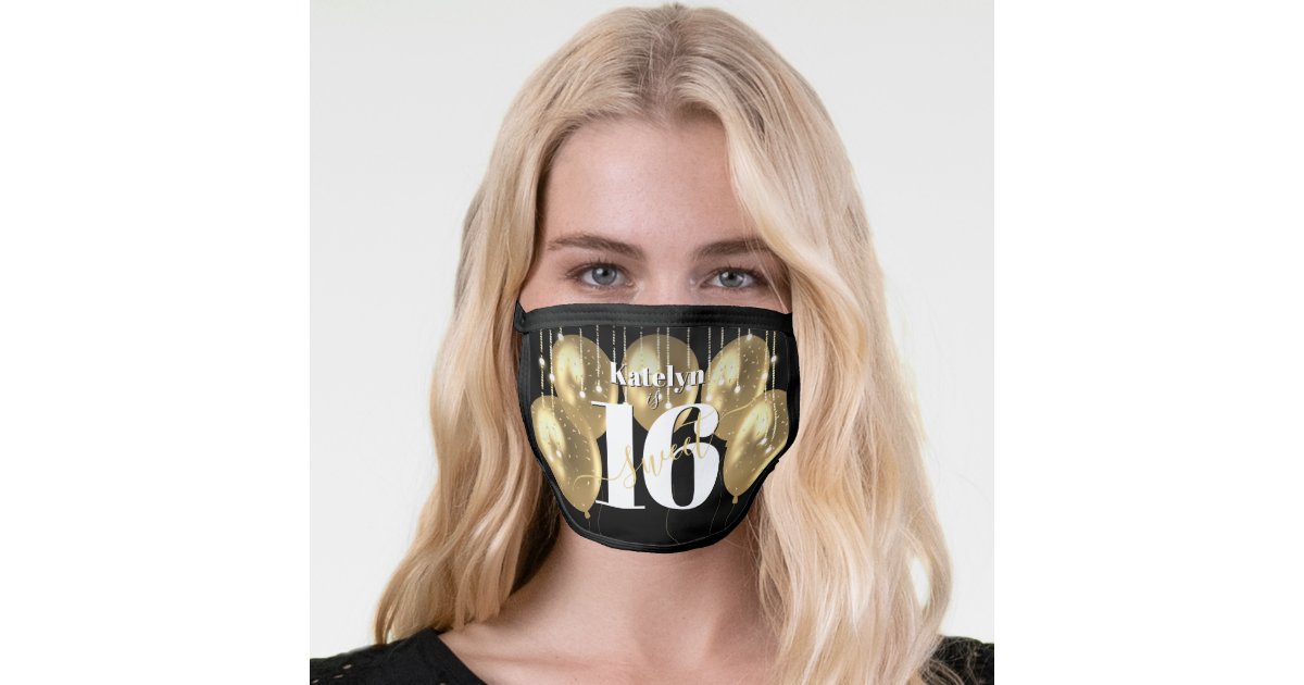 Birthday Disposable Face Masks  Personalized Party Earloop Face