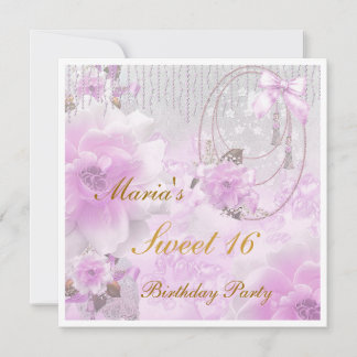 Sweet 16 Birthday Invitation