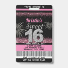 Sweet 16 Birthday Invitations in Blush Pink