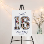 Sweet 16 Birthday Party Custom Photo Collage Foam Board<br><div class="desc">Celebrate your son or daughter 16th birthday with this printable photo collage foam board. Choose 20 favorite photos for display. Customize the name, text and date to fit your occasion. This will be a lovely keepsake with personalized message to look back on, as your child grows up. If you need...</div>