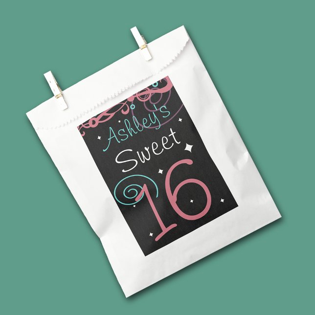 Sweet 16 Birthday Party Favor Bag (Creator Uploaded)