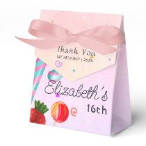 Sweet 16 Birthday Party Favor Box