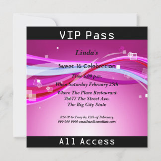 Sweet 16 Birthday Party Green Disco 2 Invitation