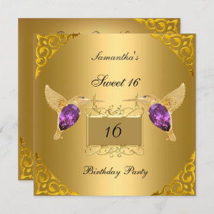 Sweet 16 Birthday Party Invitation