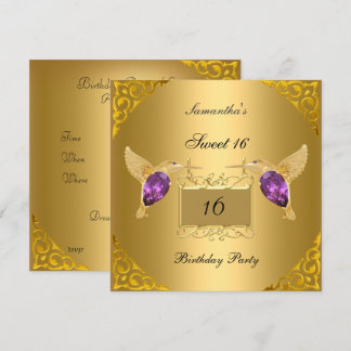 Sweet 16 Birthday Party Invitation