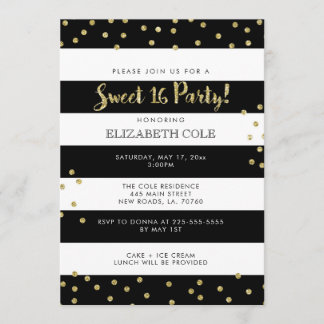 Sweet 16 Birthday Party Invitations