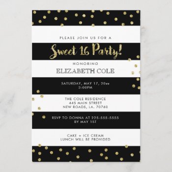 Sweet 16 Birthday Party Invitations by fancypaperie at Zazzle