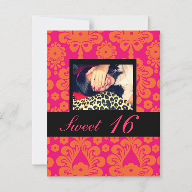 Sweet 16 Birthday Party Invitations (Front)