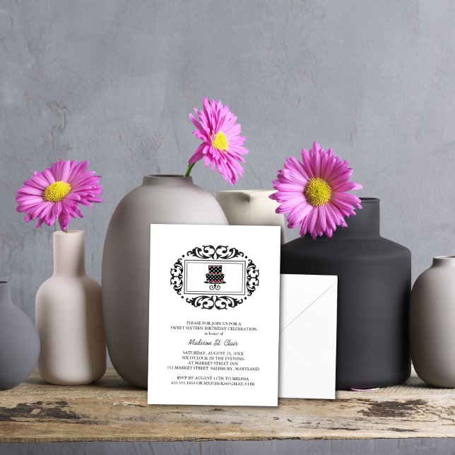 Sweet 16 Birthday Party Invitations (Creator Uploaded)