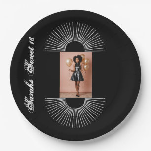 Sweet 16 birthday party paper plates
