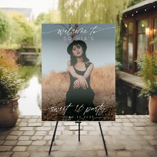 Sweet 16 Birthday Party Photo Welcome Overlay Foam Board