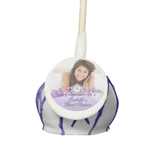 Sweet 16 Birthday Party Purple Lilac Silver White Cake Pops