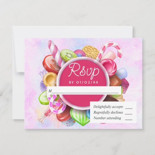 Sweet 16 Birthday Party RSVP Card