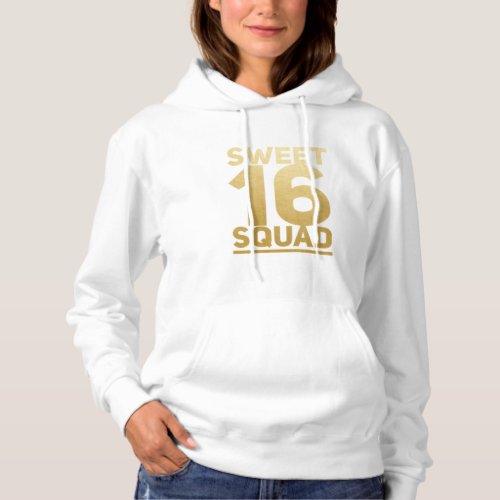 Sweet 16 Birthday Party Sixteen Teen Girl  Hoodie