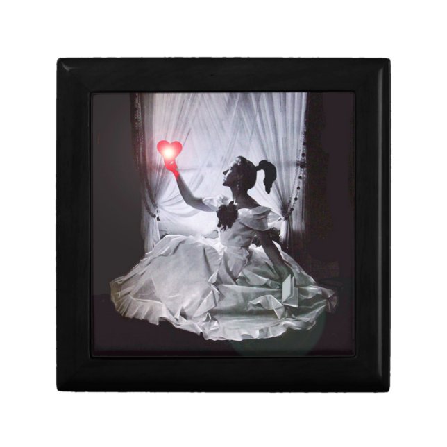 SWEET 16 BIRTHDAY PARTY,WHITE  RED BLACK JEWELRY BOX (Front)