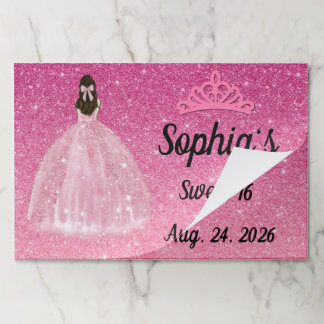 Sweet 16 Birthday Placemat Tear Away Paper Pads