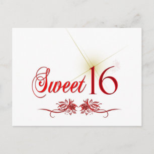 Sweet 16 Birthday Postcard