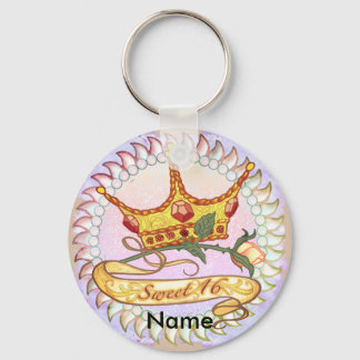 Sweet 16 Birthday Princess keychains