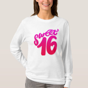 Sweet 16 Birthday Sleeve T-Shirt