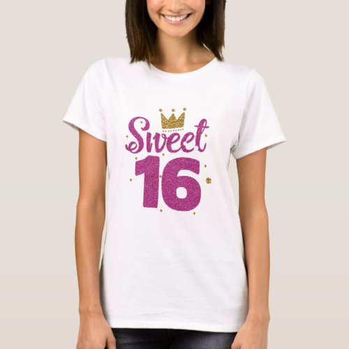 Sweet 16 Birthday T_Shirt