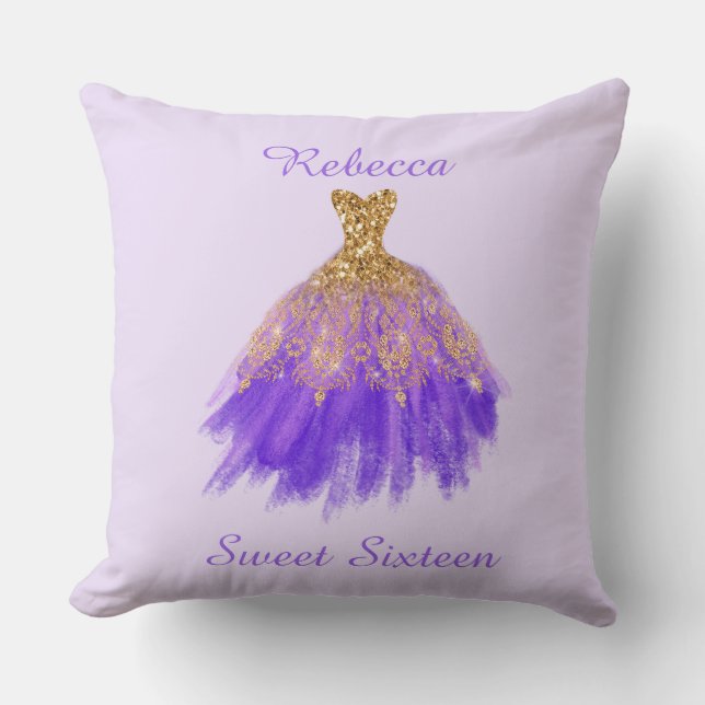 Sweet 16  Birthday Throw Pillow (Front)