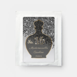 Sweet 16 Black Glitter Noir Fragrance Tea Bag Drink Mix
