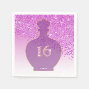 Sweet 16 Blush Fragrance Pink Paris Boutique Napkins